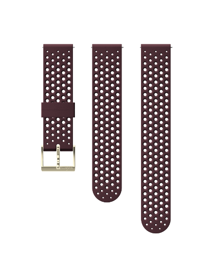 SUUNTO 20mm SILICONE BURGUNDY/GOLD apyrankė